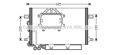 PRASCO Конденсатор, кондиционер MS5562D