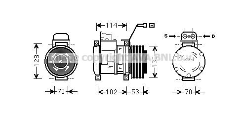 PRASCO Компрессор, кондиционер MSK583