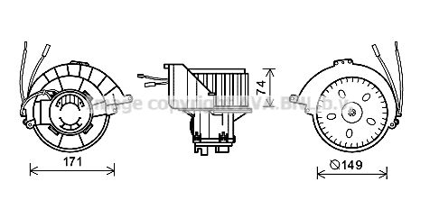 PRASCO elektrovariklis, vidinis pūtiklis OL8627