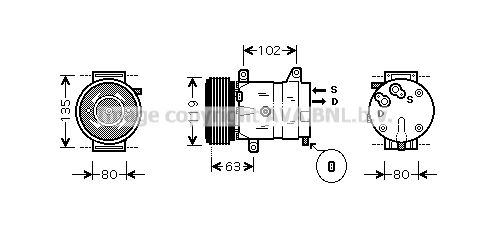 PRASCO Компрессор, кондиционер RTK404