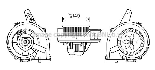 PRASCO elektrovariklis, vidinis pūtiklis ST8044