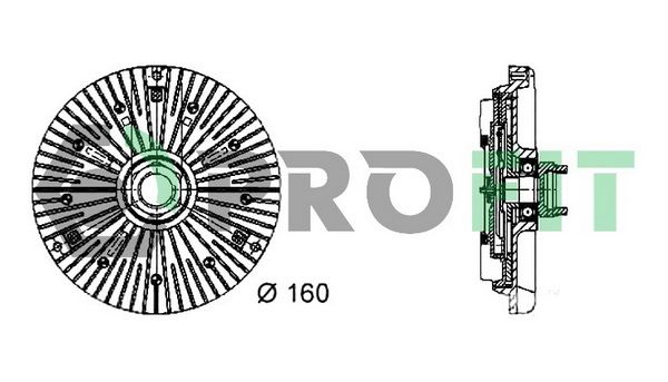 PROFIT Сцепление, вентилятор радиатора 1720-1011