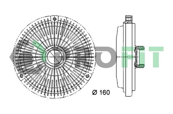 PROFIT Сцепление, вентилятор радиатора 1720-3017