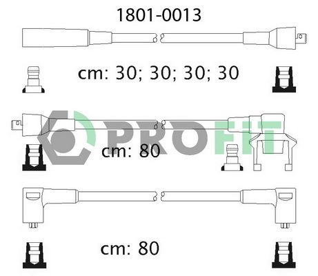 PROFIT Комплект проводов зажигания 1801-0013