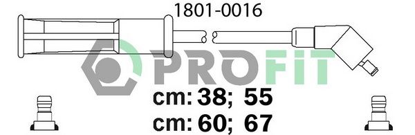 PROFIT Комплект проводов зажигания 1801-0016