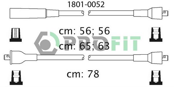 PROFIT Комплект проводов зажигания 1801-0052