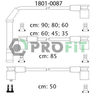 PROFIT uždegimo laido komplektas 1801-0087