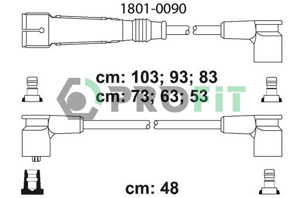 PROFIT Комплект проводов зажигания 1801-0090