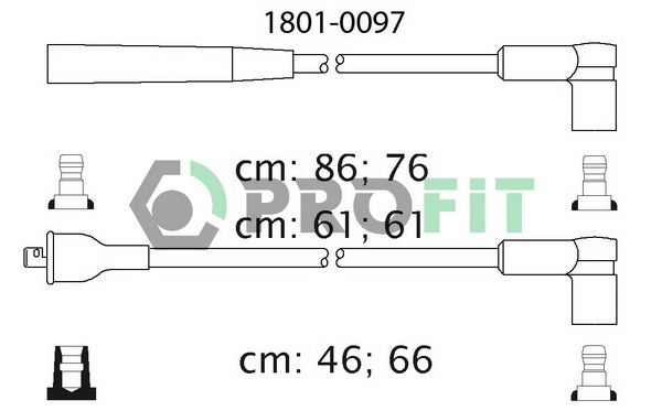 PROFIT uždegimo laido komplektas 1801-0097