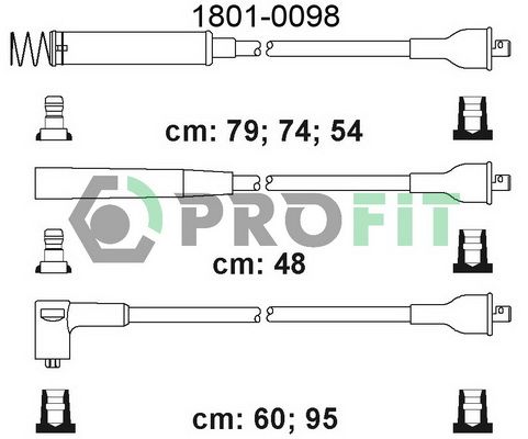 PROFIT Комплект проводов зажигания 1801-0098
