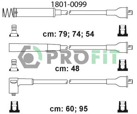 PROFIT uždegimo laido komplektas 1801-0099