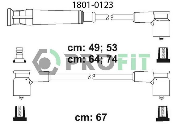 PROFIT Комплект проводов зажигания 1801-0123