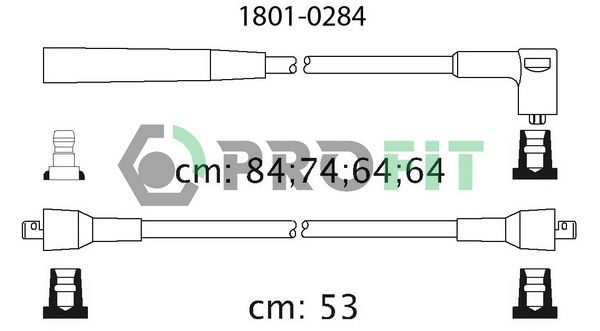 PROFIT Комплект проводов зажигания 1801-0284