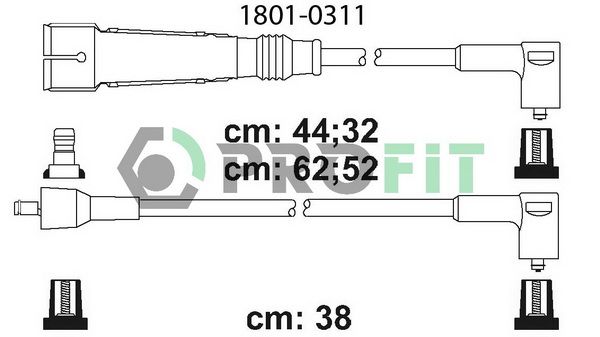 PROFIT Комплект проводов зажигания 1801-0311