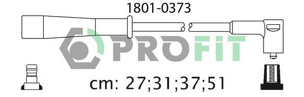 PROFIT uždegimo laido komplektas 1801-0373