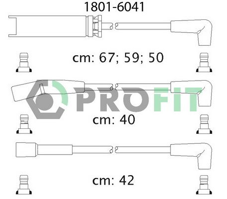 PROFIT uždegimo laido komplektas 1801-6041