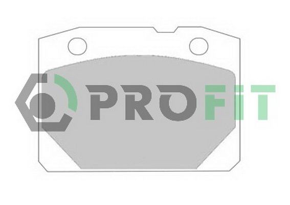 PROFIT Комплект тормозных колодок, дисковый тормоз 5000-0096