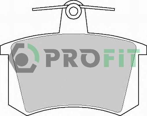 PROFIT Комплект тормозных колодок, дисковый тормоз 5000-0222