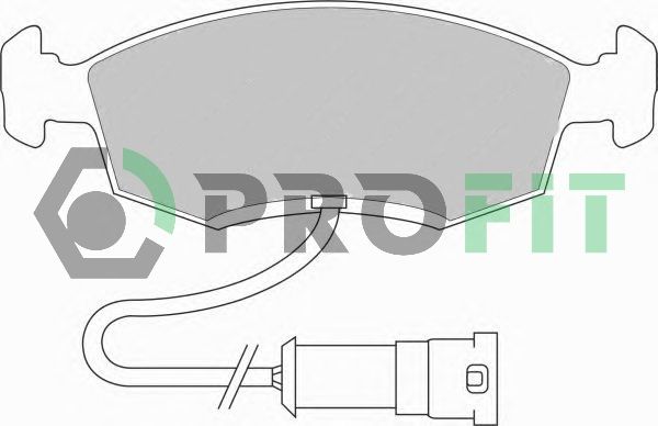 PROFIT Комплект тормозных колодок, дисковый тормоз 5000-0276