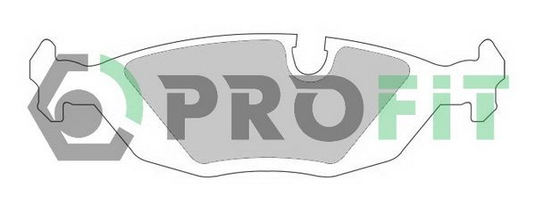 PROFIT Комплект тормозных колодок, дисковый тормоз 5000-0296