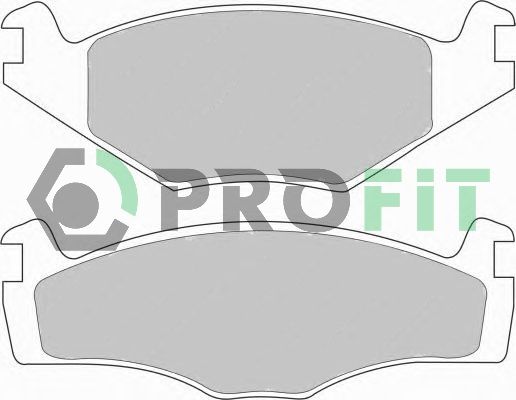 PROFIT stabdžių trinkelių rinkinys, diskinis stabdys 5000-0419