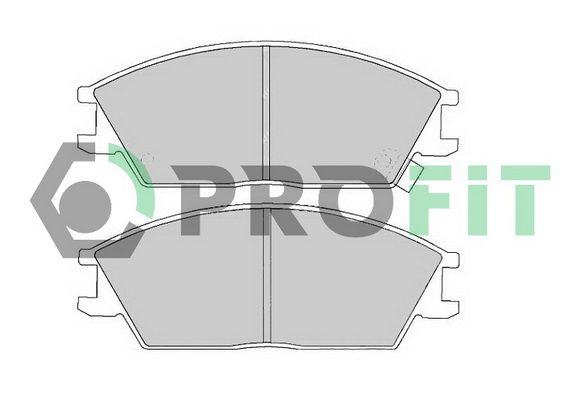 PROFIT Комплект тормозных колодок, дисковый тормоз 5000-0435