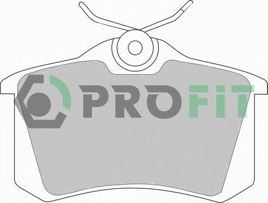 PROFIT Комплект тормозных колодок, дисковый тормоз 5000-0541