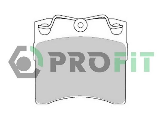PROFIT Комплект тормозных колодок, дисковый тормоз 5000-0722