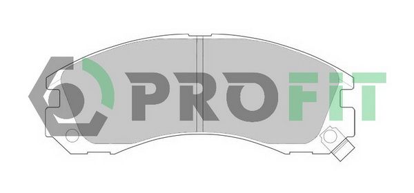 PROFIT Комплект тормозных колодок, дисковый тормоз 5000-0765