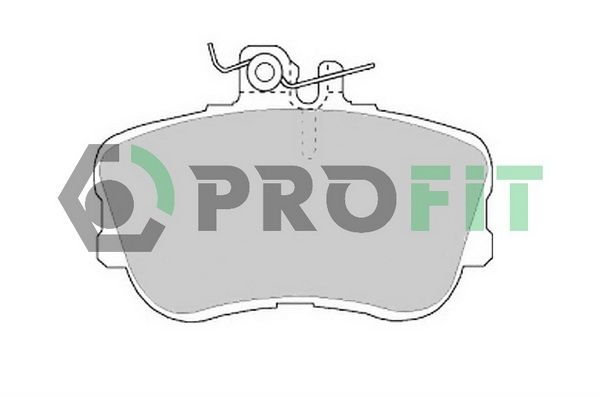 PROFIT Комплект тормозных колодок, дисковый тормоз 5000-0854 C