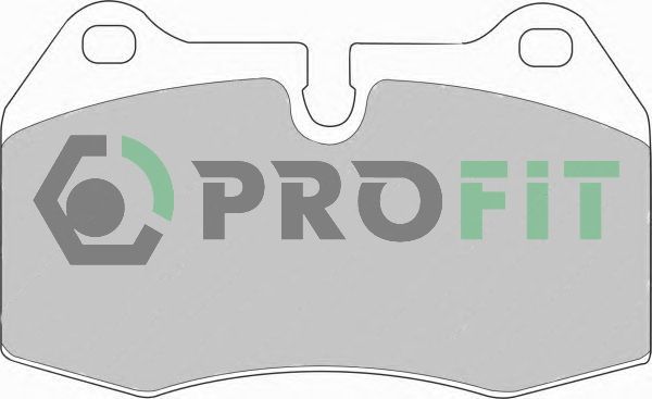 PROFIT Комплект тормозных колодок, дисковый тормоз 5000-0998