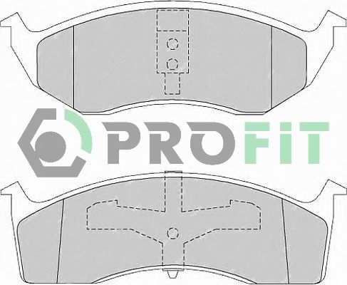 PROFIT stabdžių trinkelių rinkinys, diskinis stabdys 5000-1098