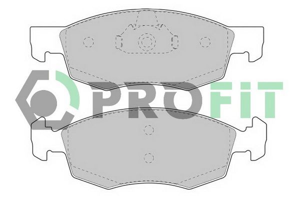 PROFIT Комплект тормозных колодок, дисковый тормоз 5000-1377 C