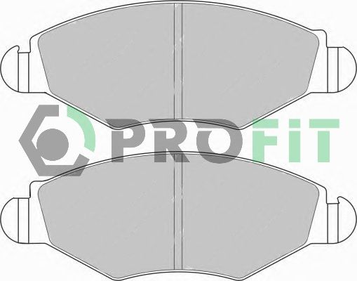 PROFIT Комплект тормозных колодок, дисковый тормоз 5000-1378
