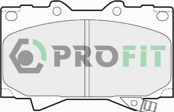 PROFIT Комплект тормозных колодок, дисковый тормоз 5000-1456