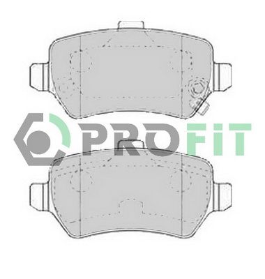 PROFIT Комплект тормозных колодок, дисковый тормоз 5000-1521