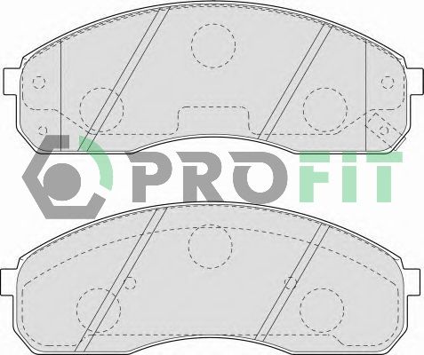 PROFIT Комплект тормозных колодок, дисковый тормоз 5000-1595