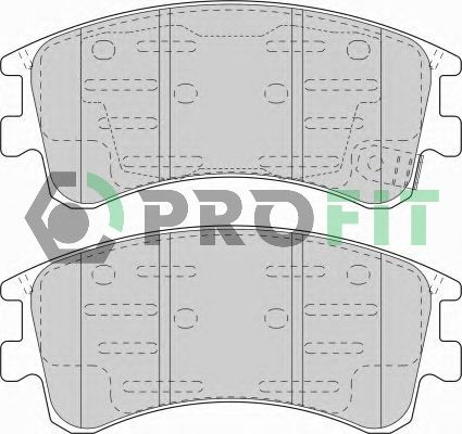 PROFIT Комплект тормозных колодок, дисковый тормоз 5000-1619
