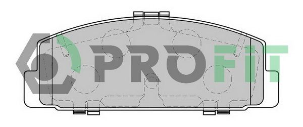 PROFIT Комплект тормозных колодок, дисковый тормоз 5000-1721
