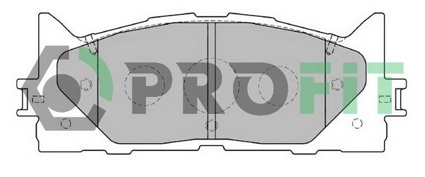 PROFIT Комплект тормозных колодок, дисковый тормоз 5000-2014