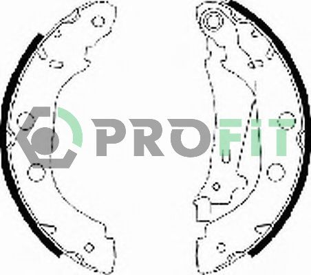 PROFIT Комплект тормозных колодок, дисковый тормоз 5001-0577