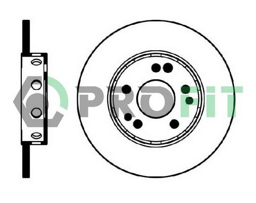 PROFIT stabdžių diskas 5010-0124