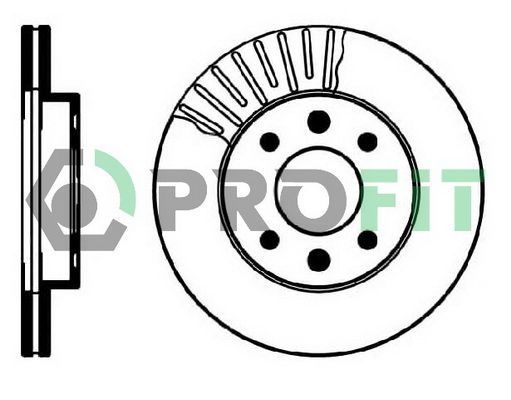 PROFIT stabdžių diskas 5010-0158