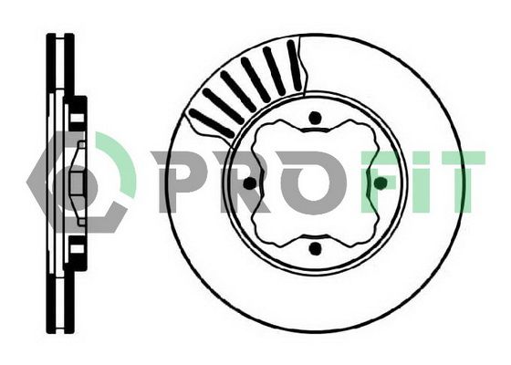 PROFIT stabdžių diskas 5010-0450