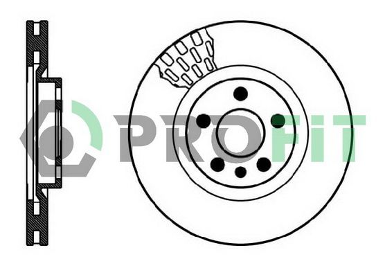 PROFIT stabdžių diskas 5010-0760