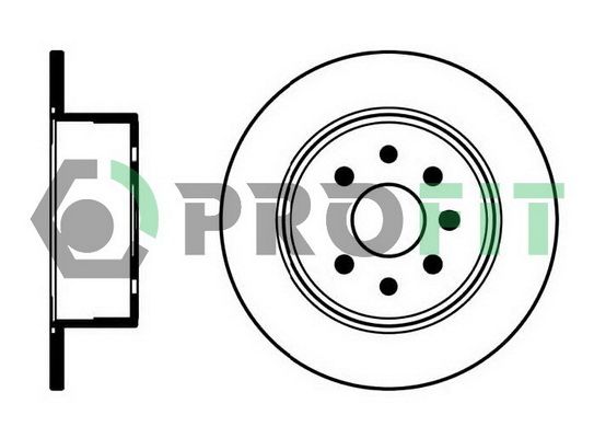 PROFIT Тормозной диск 5010-0814