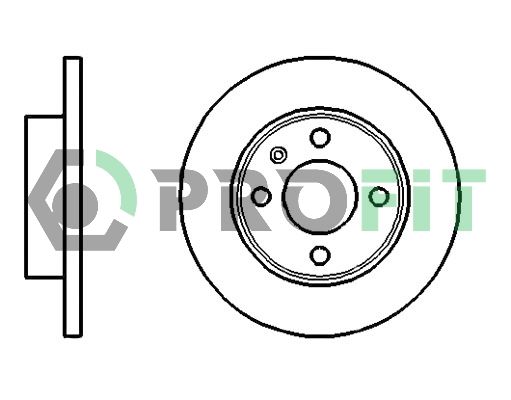 PROFIT Тормозной диск 5010-0875