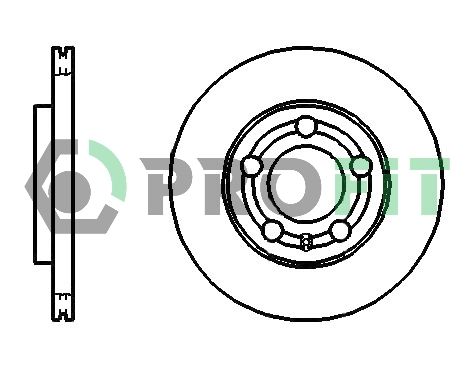 PROFIT Тормозной диск 5010-1164