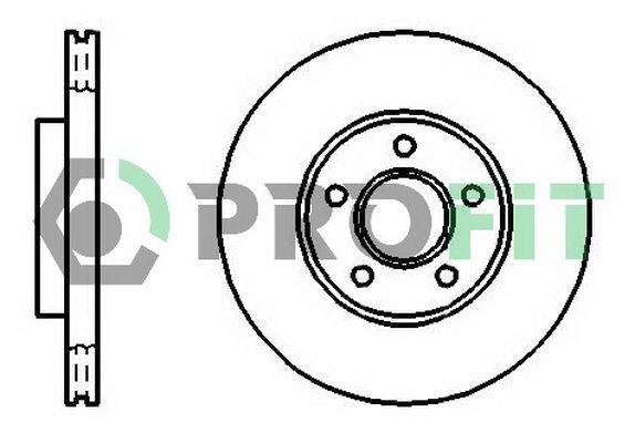 PROFIT Тормозной диск 5010-1172