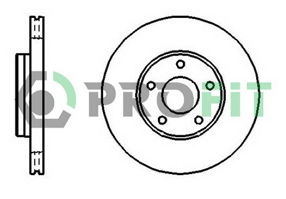 PROFIT Тормозной диск 5010-1222
